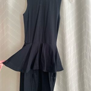 Betsy Johnson Black Peplum Dress